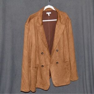 Brown velvet blazer